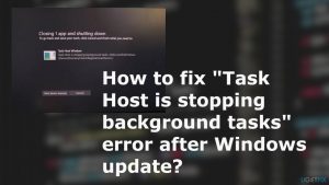 Task host error onshutdown fix