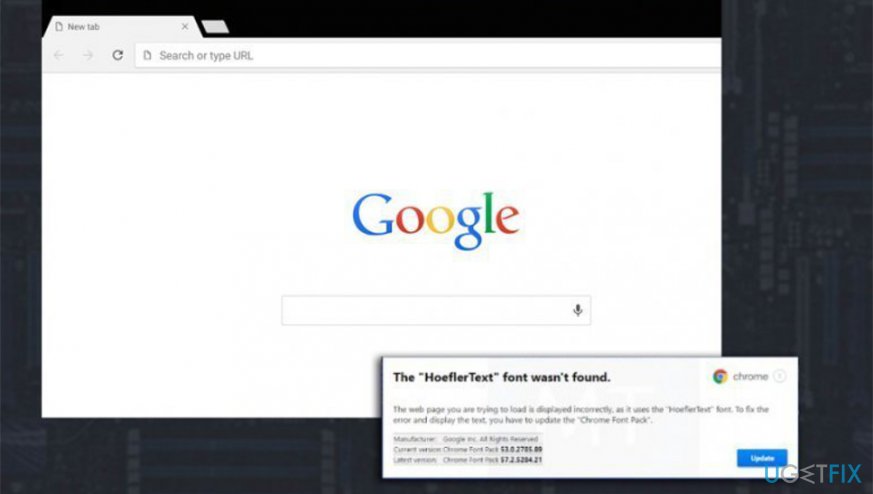 "The HoeflerText font wasn’t found” on Chrome