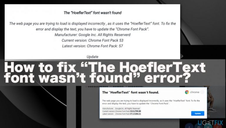 How to Fix “The HoeflerText font wasn’t found” Error?