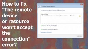 The remote device cannot connect fix