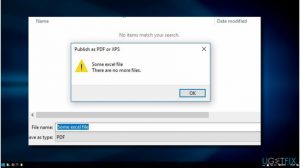 There are no more files error fix