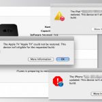 This device isnteligible for the requested build error in itunes