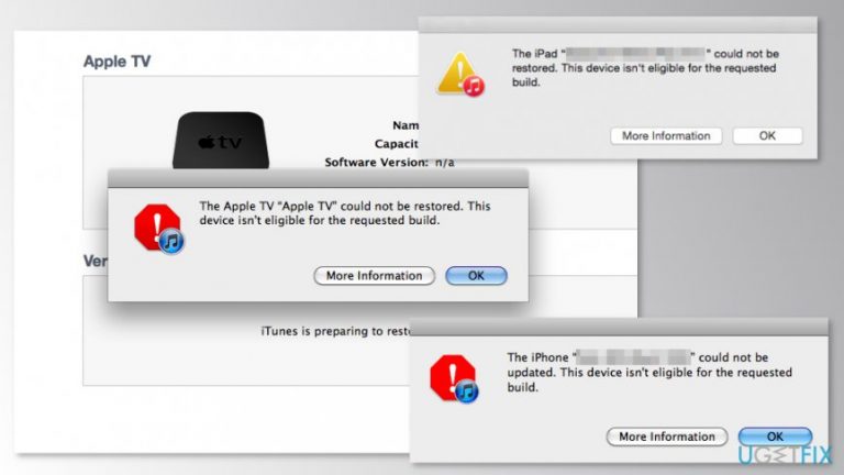 How to fix “This device isn’t eligible for the requested build” error in iTunes?
