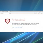 This site is not secure error