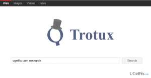 Trotux search uinstall