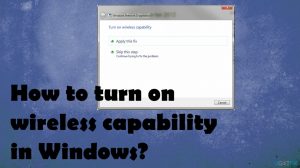 Turn on wireless capatibility fix