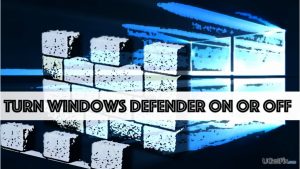 Turn windows defender on or off