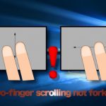 Two finger scroll not working