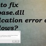 Ucrtbase dll application error fix