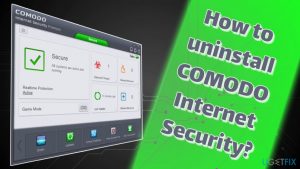 Uninstall comodo internet security