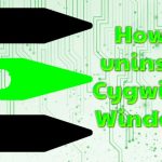 Uninstall cygwin on windows os