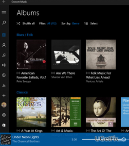 Uninstall groove music