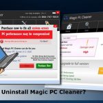 Uninstall magic pc cleaner