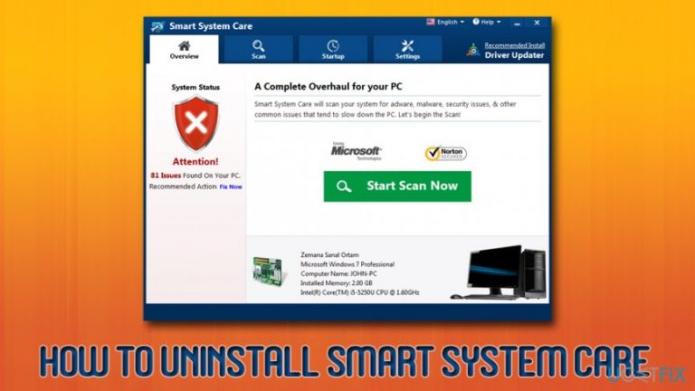 How to Uninstall Smart System Care?