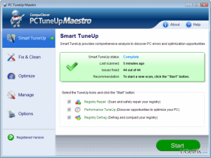 Uninstall tuneup maestro