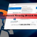 Unknown security breach