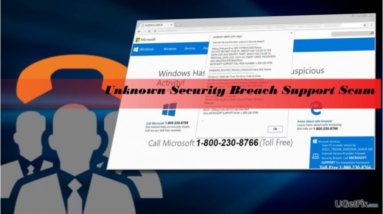 How to Remove “Unknown Security Breach” Pop-Up?