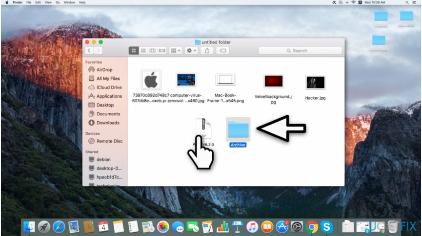 decompress several files on Mac