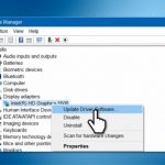 Update graphics driver on windows