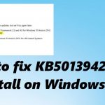 Update kb5013942 fail error fix