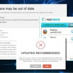 Updates recommended pop up