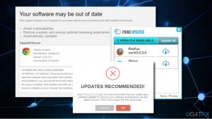 Updates recommended pop up