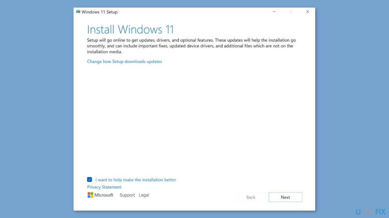 Upgrade Install Windows