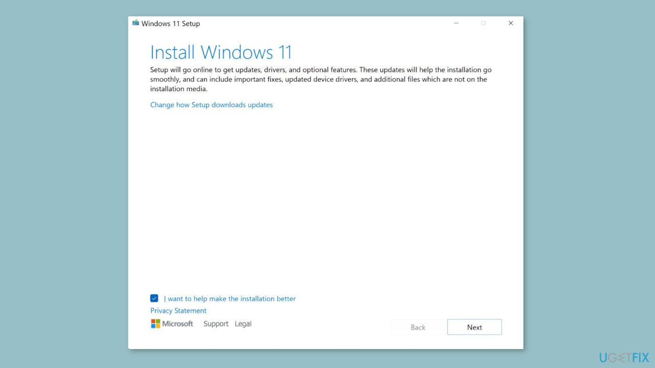 Upgrade Install Windows