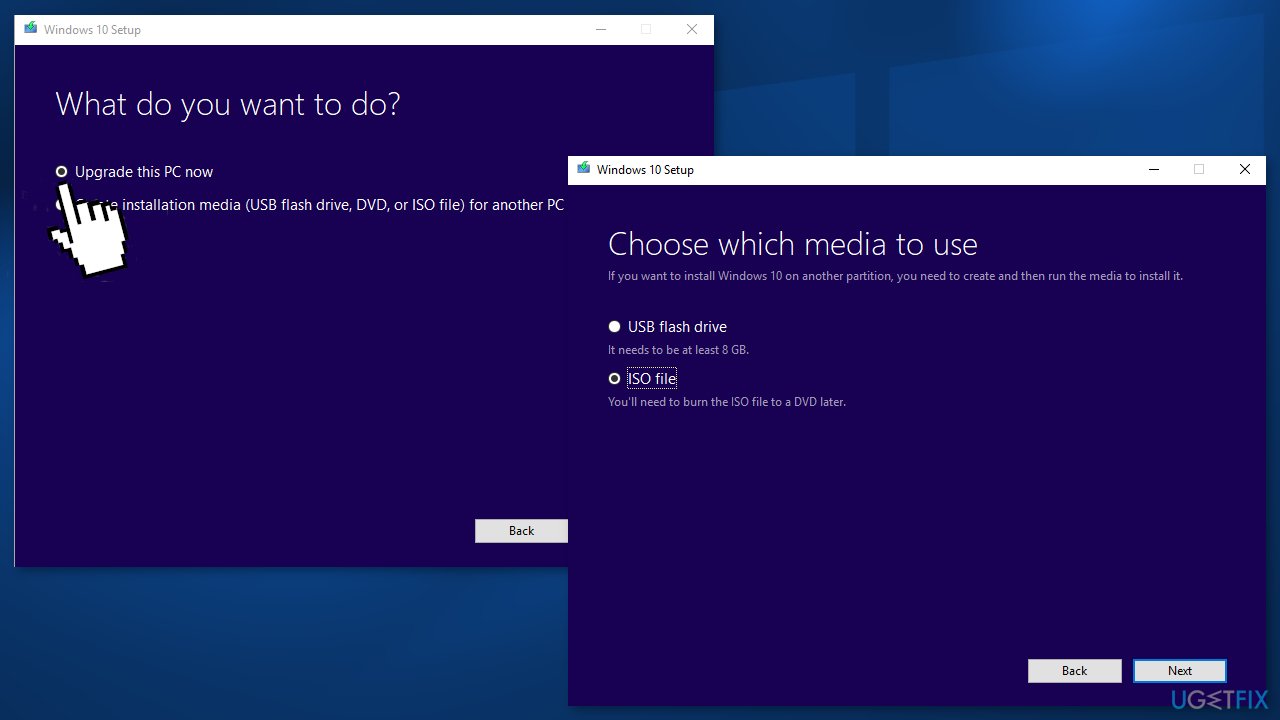 Upgrade Windows using the Media Creation Tool