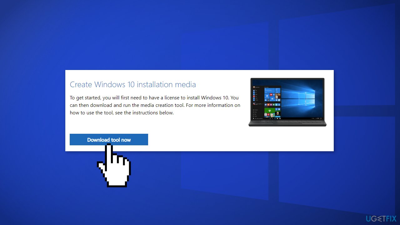 Use Media Creation Tool to update Windows