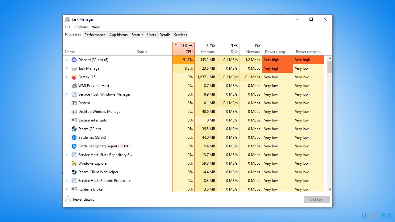 Use Task Manager
