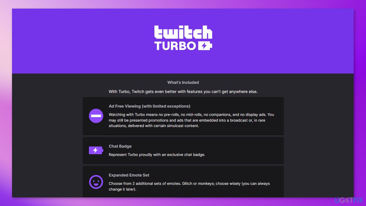 Use Twitch Turbo