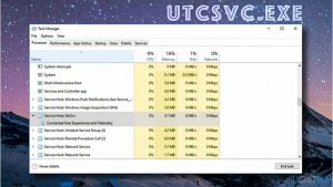 Utcsvc exe on windows