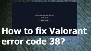 Valorant error code