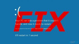 Video scheduler internal error fix windows