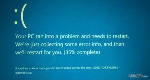 Video tdr error