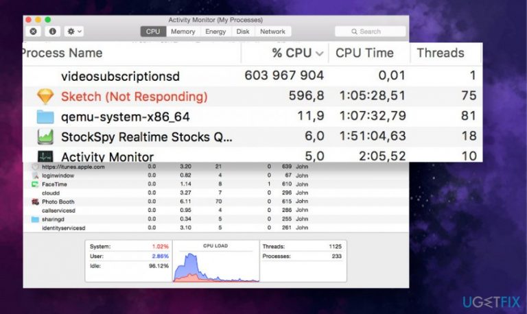 How to fix high CPU usage by Videosubscriptionsd?