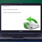 We cant create the recovery drive fix