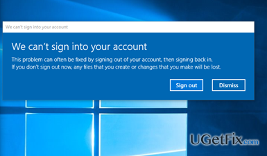How to Fix We can’t Sign Into Your Account Error on Windows?