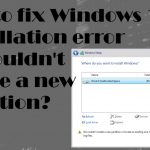 We couldnt create a new partition or locate an existing one error fix