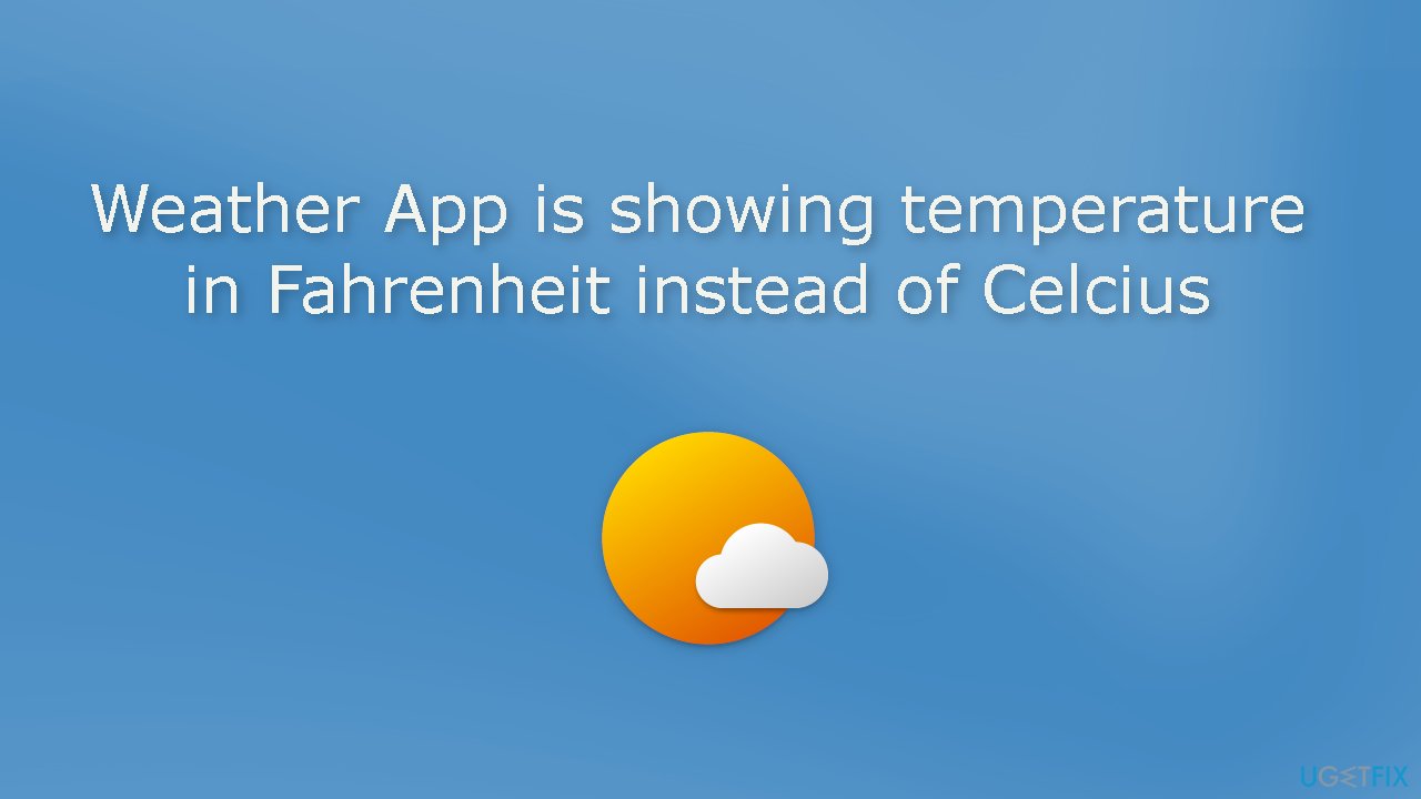 Weather App is showing temperature in Fahrenheit instead of Celcius