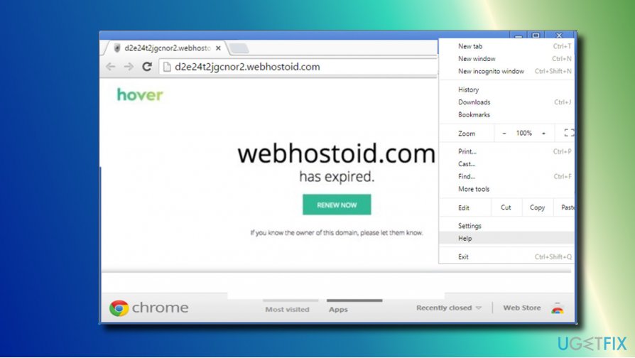 “Webhostoid.com has expired. Renew now” error
