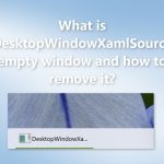 What is desktopwindowxamlsource empty window and how to remove it