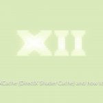 What is dxcache directx shader cache and how to delete it