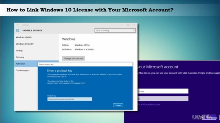 How to link Windows 10 license with your Microsoft Account?