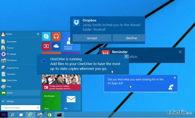 How to manage Windows 10 notifications?