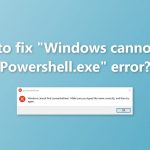 Windows cannot find powershell exe