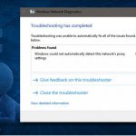 Windows could not automatically detect this networks proxy settings