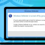 Windows defender turned off
