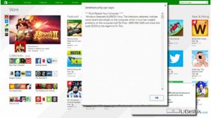 Windows detected alureon virus